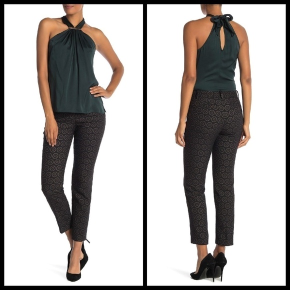 💕TRINA TURK💕 Aubree Circular Print Trousers 8 - Picture 1 of 8